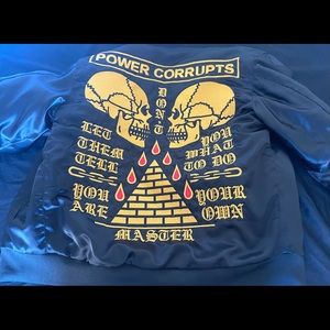 DEATH/TRAITORS by Alexander heir bomber jacket